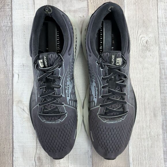 Brooks Adrenaline GTS 21 Men's Size 10 Running Shoes Athletic Sneakers Dark Gray - Picture 4 of 16